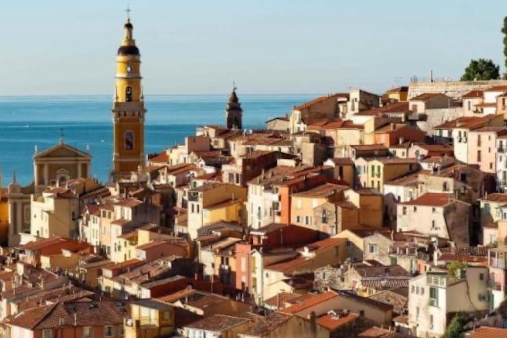 Magnifique T2 Proche Mer Et Ville Refait A Neuf Avec Terrasse Menton Exterior foto
